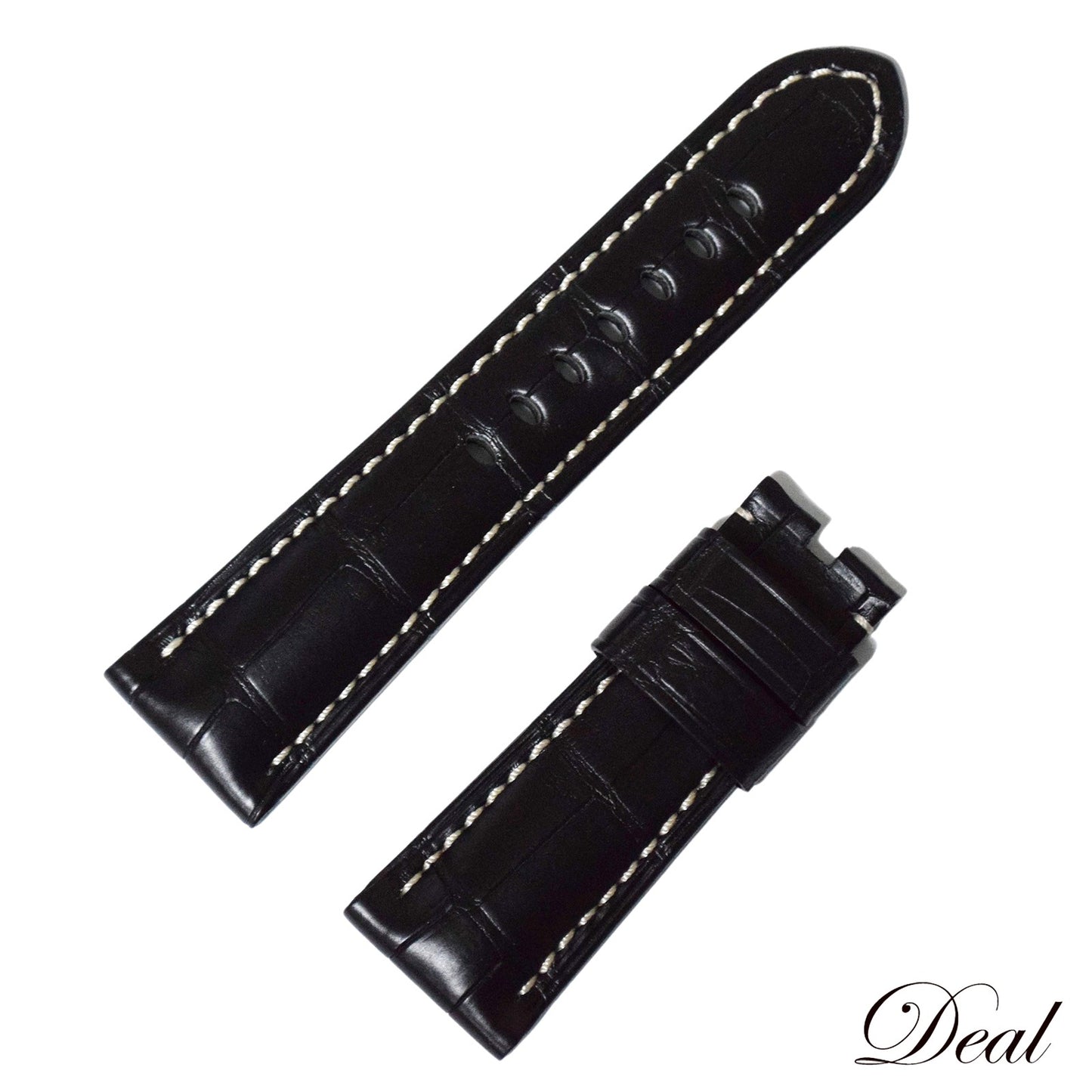 未使用 保管品 PANERAI パネライ 純正 クロコ レザーベルト バックル用 ブラック メンズ 時計ベルト