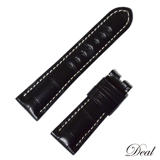 未使用 保管品 PANERAI パネライ 純正 クロコ レザーベルト バックル用 ブラック メンズ 時計ベルト