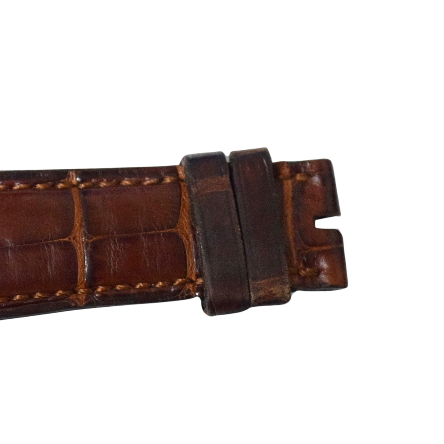 A.LANGE&SOHNE ランゲ＆ゾーネ 純正 クロコ レザーベルト ブラウン メンズ 時計ベルト