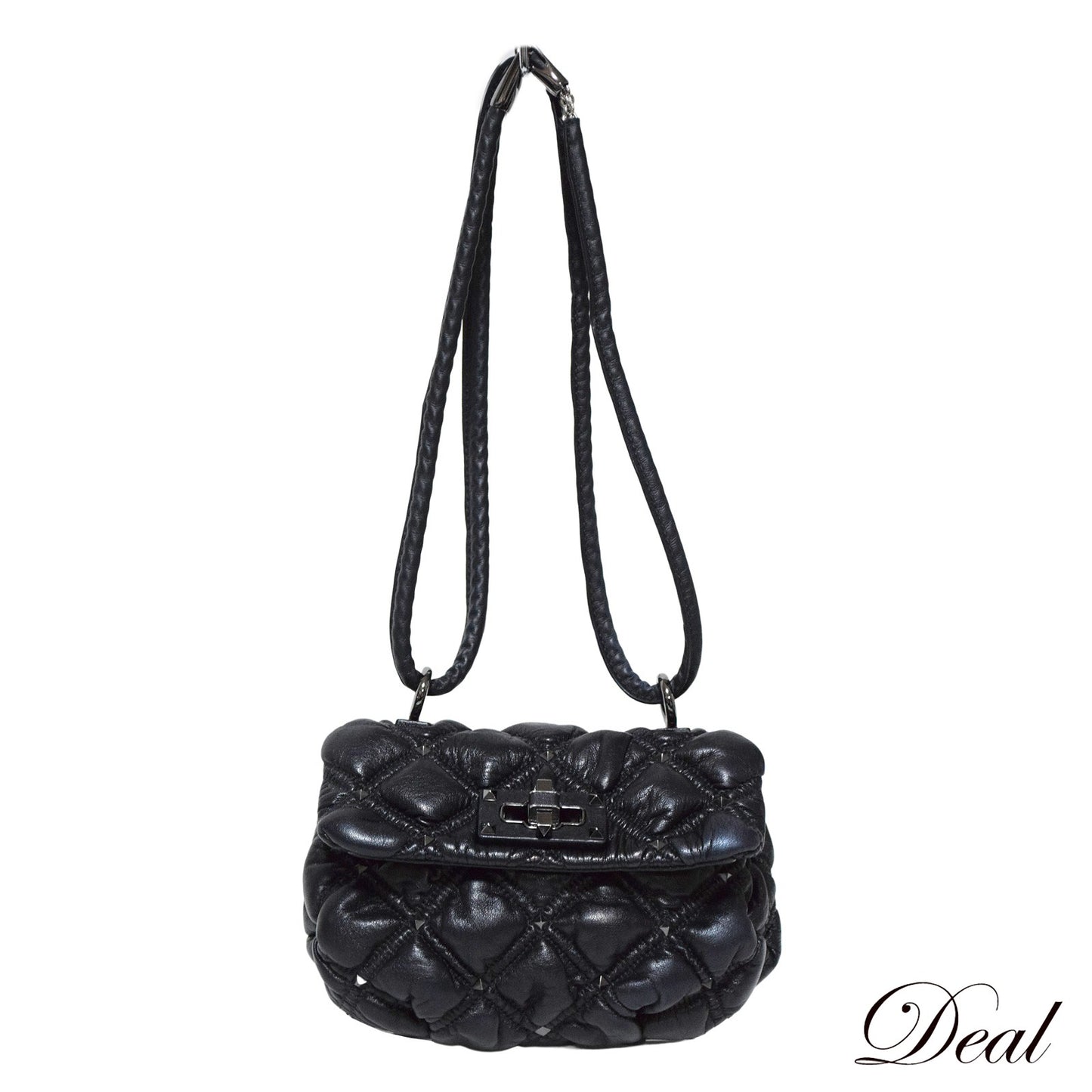 SALE VALENTINO ヴァレンティノ ガラヴァーニ スパイクミー ターンロック スタッズ VW2B0H79EFZ 0NO ブラック レディース ショルダーバッグ