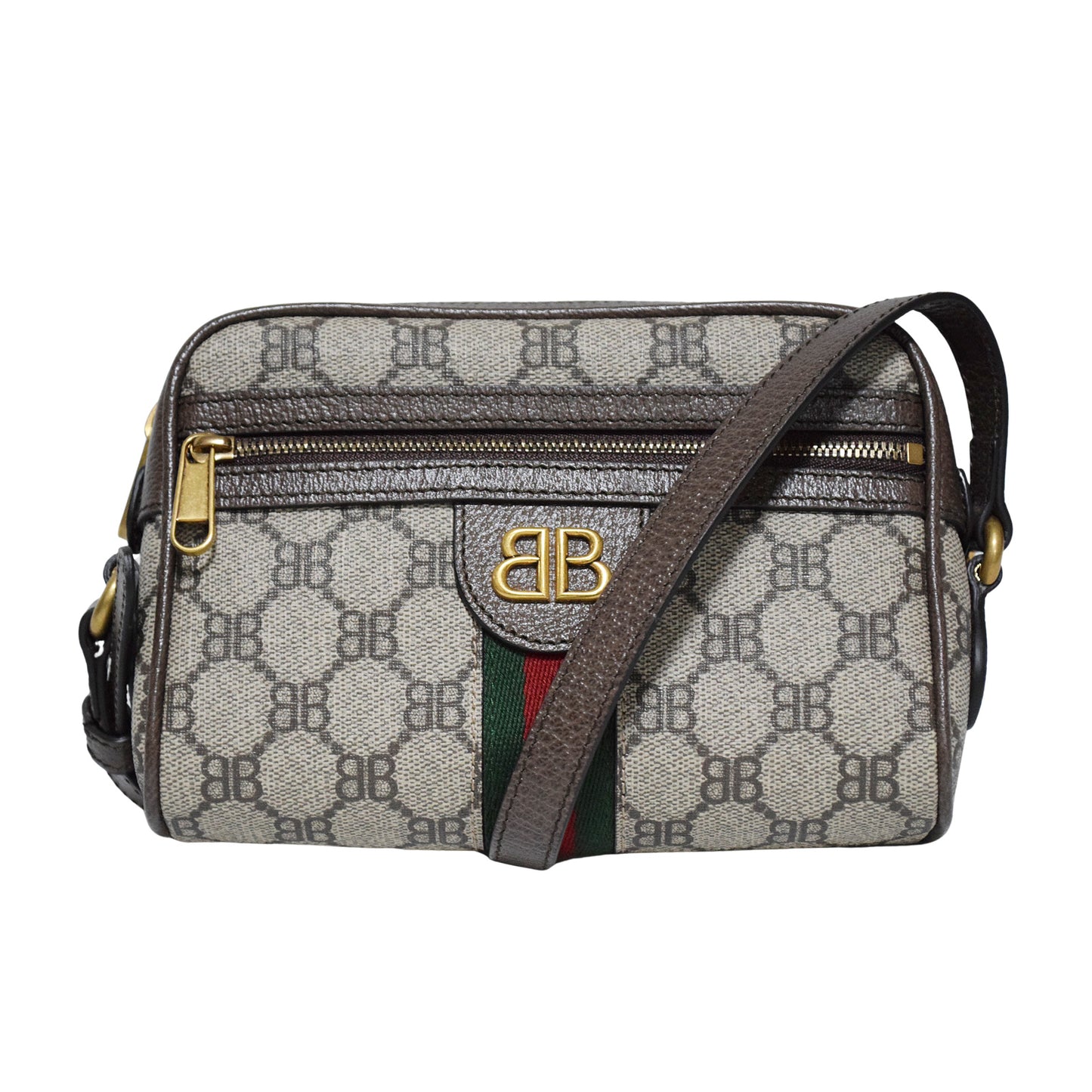 SALE BALENCIAGA バレンシアガ グッチ ザハッカープロジェクト カメラバッグ 680128 ベージュ レディース ショルダーバッグ