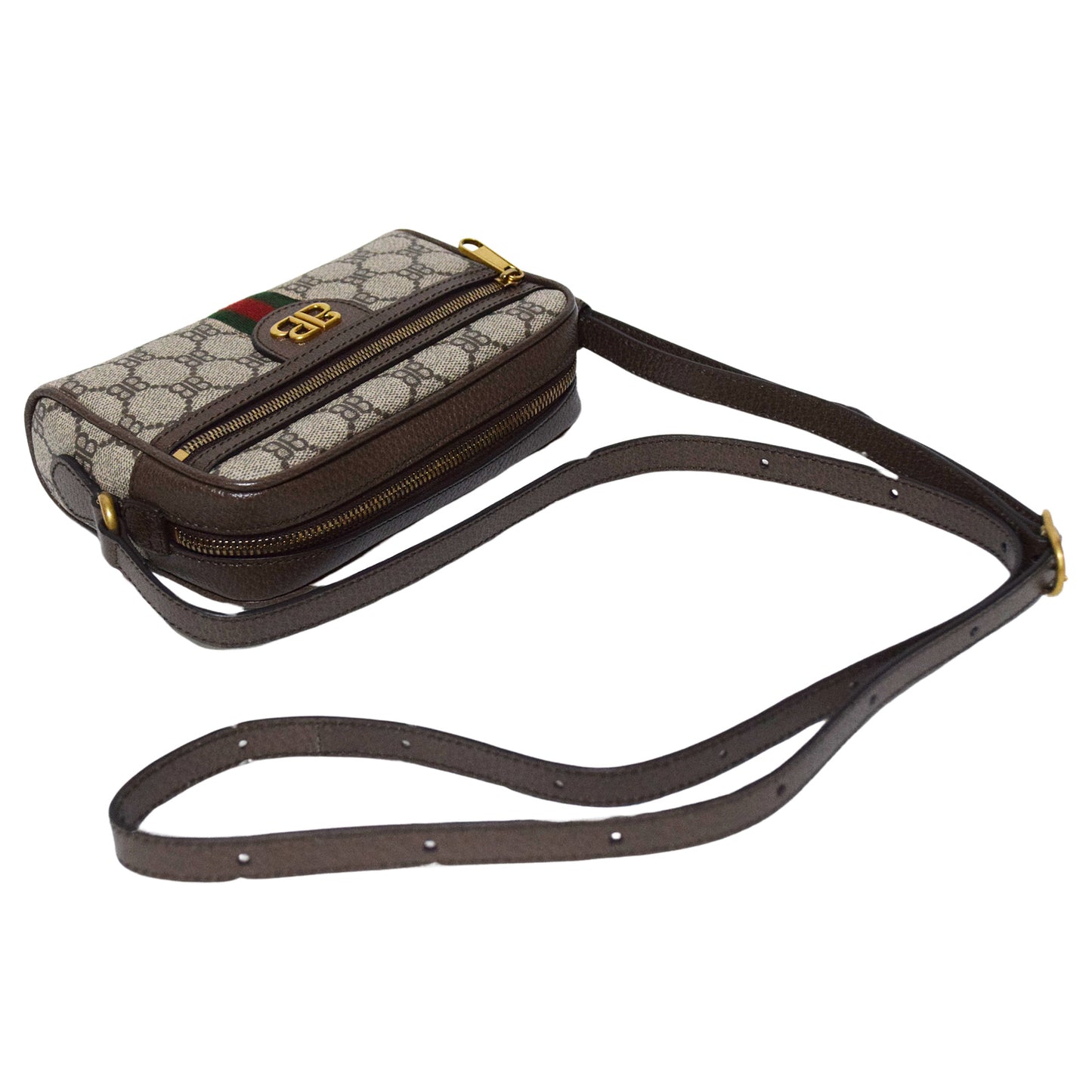 SALE BALENCIAGA バレンシアガ グッチ ザハッカープロジェクト カメラバッグ 680128 ベージュ レディース ショルダーバッグ