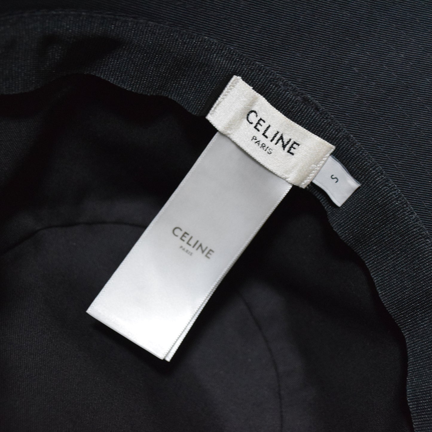 SALE CELINE セリーヌ ロゴ エンブロイダリー バケットハット 2AUO1968P スパンコール ブラック レディース 帽子