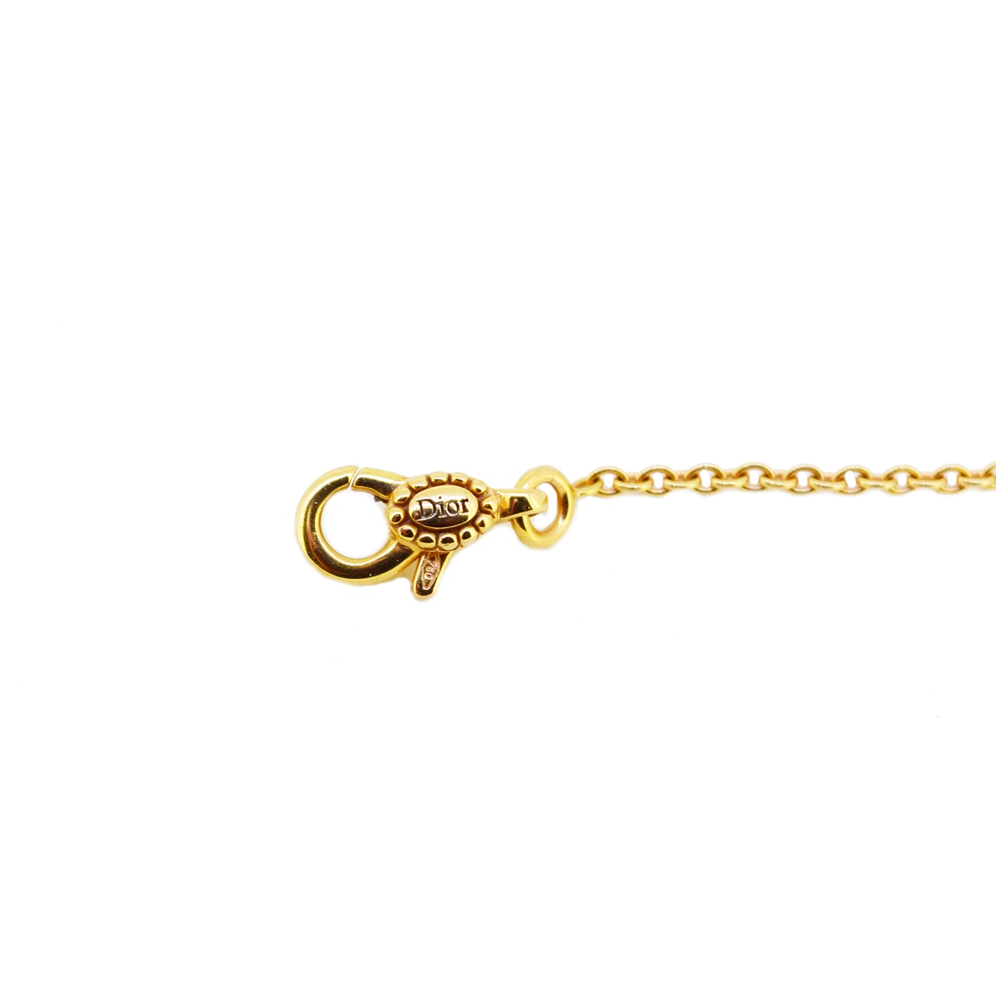 SALE DIOR Rose Devant 1 Diamond K18PG Gold Women's Necklace JRDV95170