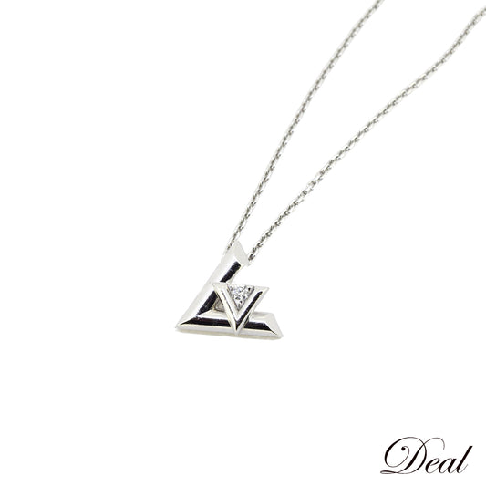 SALE LOUIS VUITTON ルイ・ヴィトン ペンダント LV ヴォルト ワン PM Q93806 K18WG ダイヤ シルバー レディース ネックレス
LV