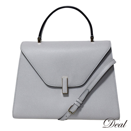 Valextra ヴァレクストラ  イジィデ ラージ  グレー  レディース ショルダーバッグ