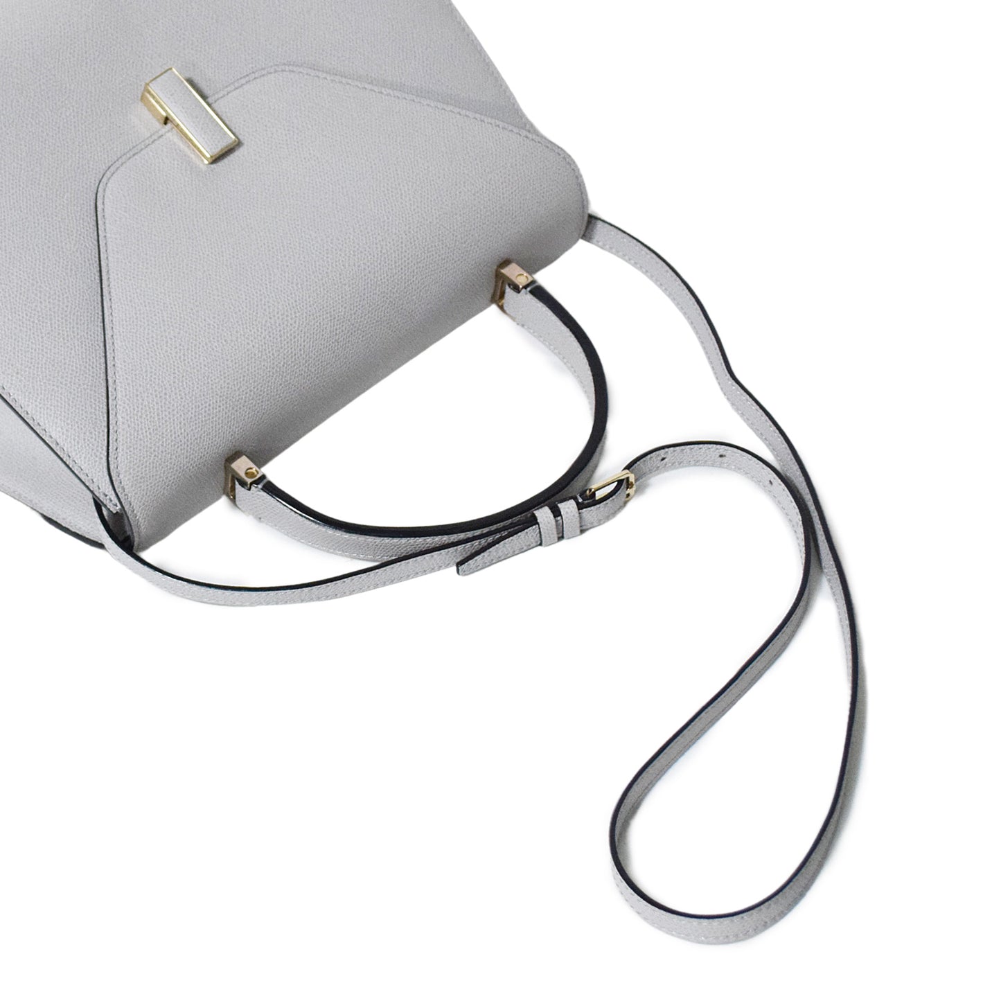 Valextra ヴァレクストラ  イジィデ ラージ  グレー  レディース ショルダーバッグ