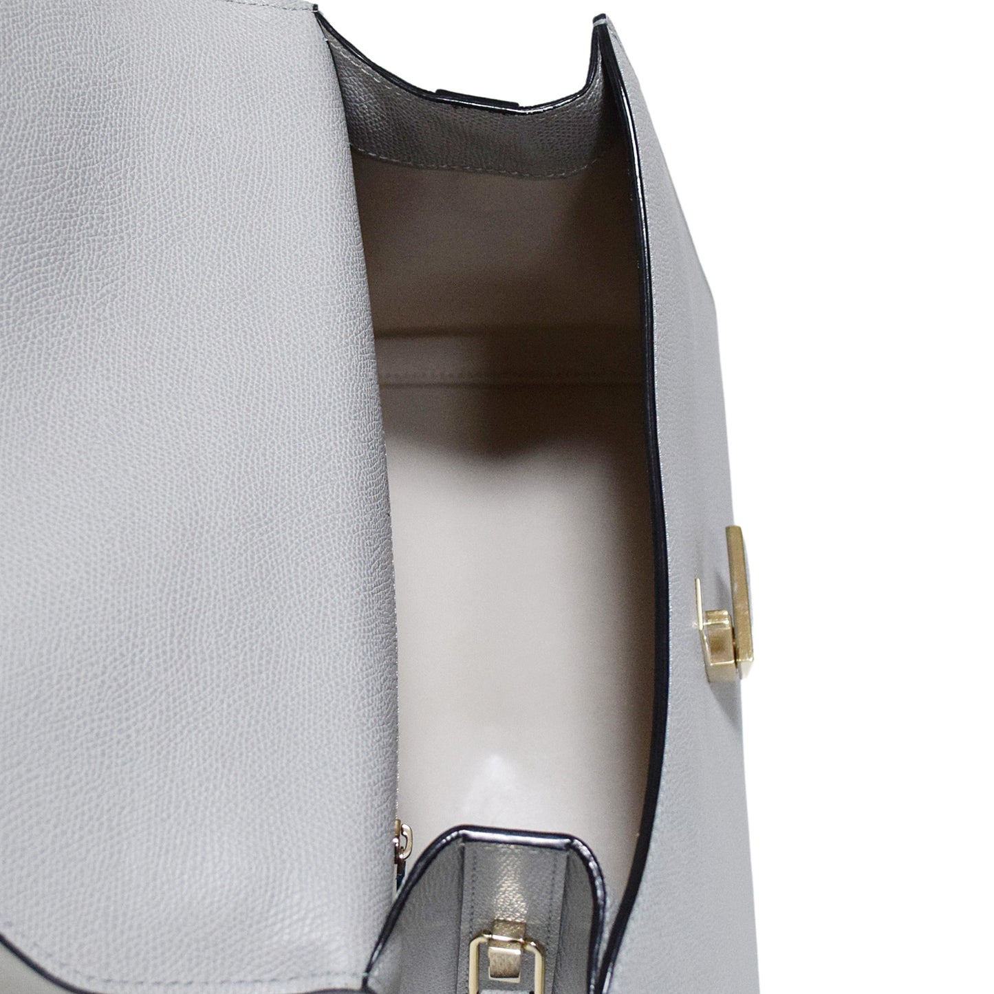 Valextra ヴァレクストラ  イジィデ ラージ  グレー  レディース ショルダーバッグ