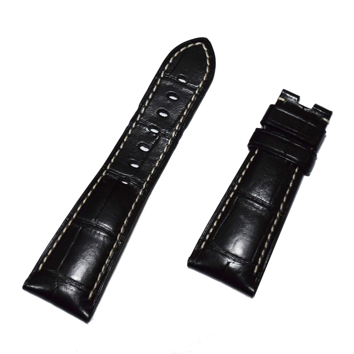 PANERAI パネライ 純正 レザーベルト 黒 Ｄバックル用 ブラック メンズ 時計ベルト