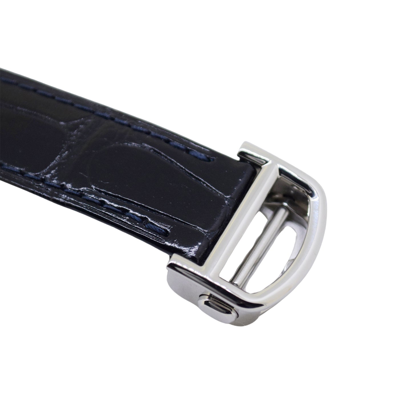 Cartier カルティエ 純正 レザーベルト パシャ Dバックル付 ワンタッチ対応 ブラック メンズ 時計ベルト