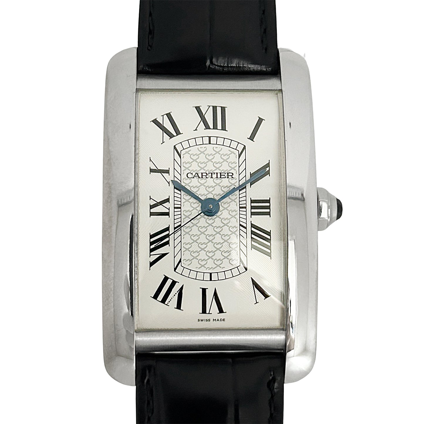 希少 K18WG 40本限定 Cartier カルティエ タンクアメリカンXL W2620004 メンズ 腕時計