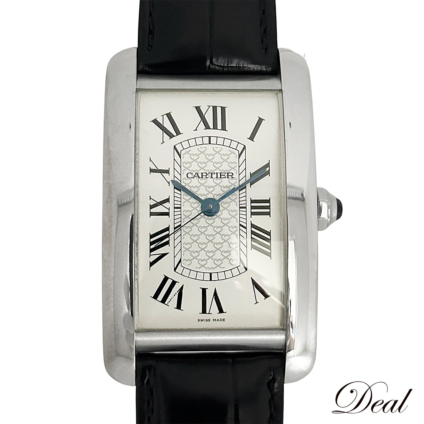 希少 K18WG 40本限定 Cartier カルティエ タンクアメリカンXL W2620004 メンズ 腕時計