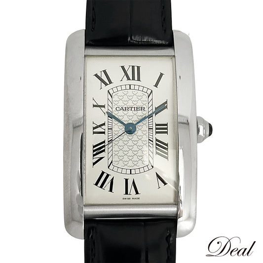 希少 K18WG 40本限定 Cartier カルティエ タンクアメリカンXL W2620004 メンズ 腕時計