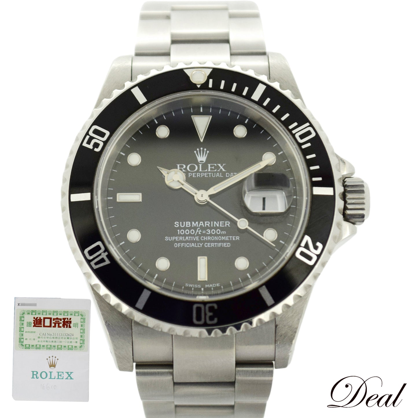 ROLEX ロレックス  サブマリーナ K  16610  2001年  メンズ 腕時計