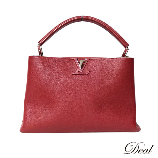 LOUIS VUITTON ルイ・ヴィトン カプシーヌMM コクリコ M94631 トリヨンレザー レッド レディース ハンドバッグ
LV