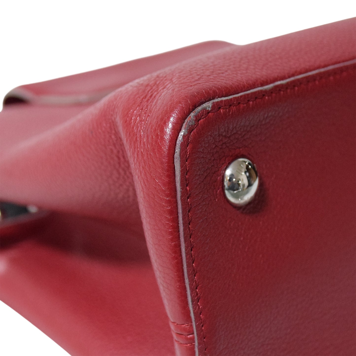 LOUIS VUITTON Capucines MM Coquelicot M94631 Taurillon Leather Red Women's Handbag
 LV