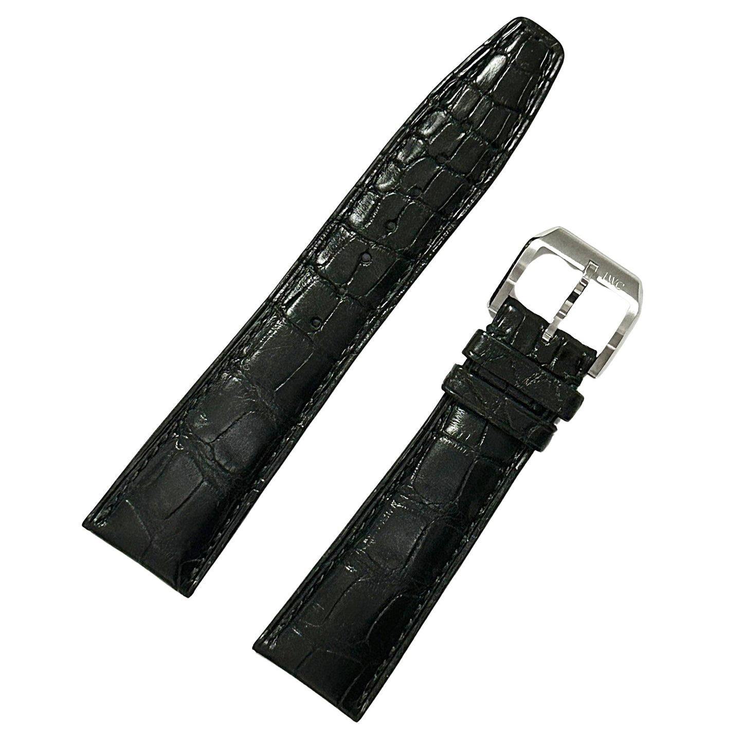 IWC アイダブリュシー 純正 レザーベルト 尾錠付 ブラック メンズ 時計ベルト