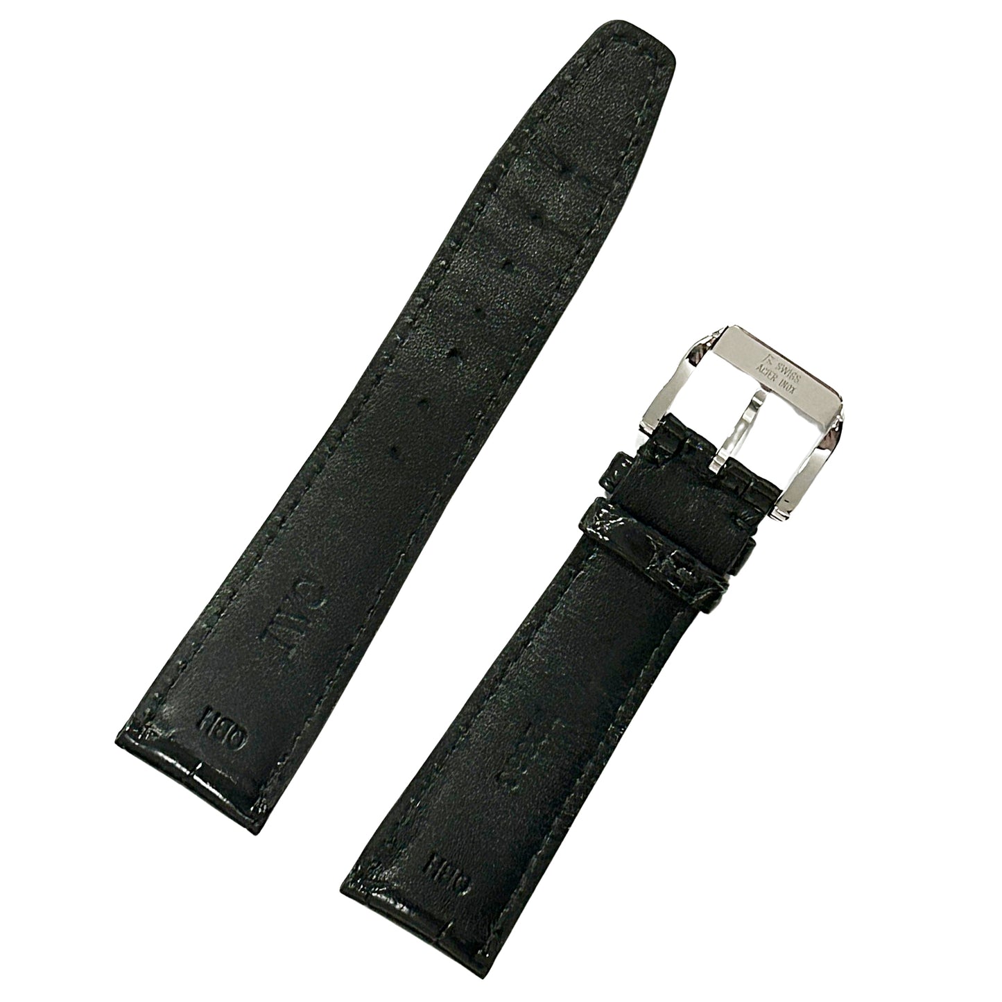 IWC アイダブリュシー 純正 レザーベルト 尾錠付 ブラック メンズ 時計ベルト