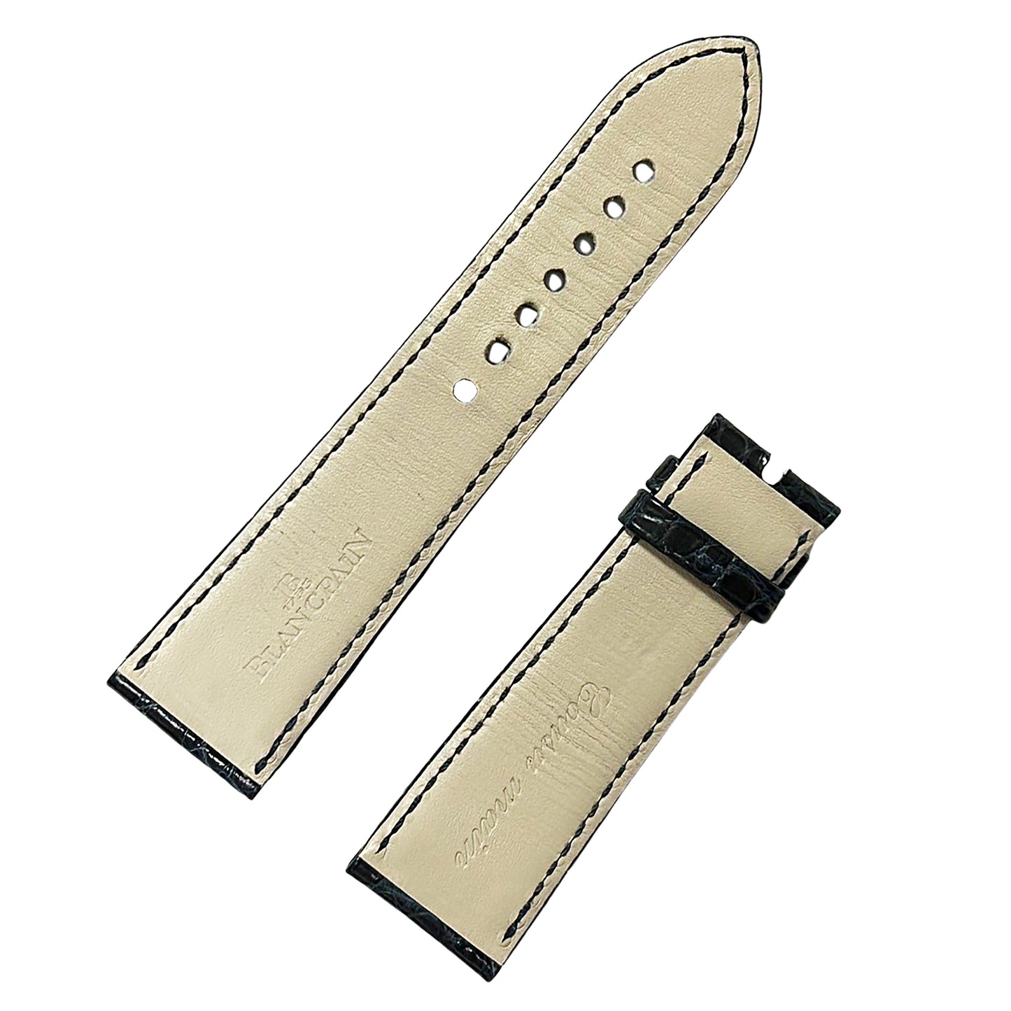 Blancpain Genuine Navy Leather Strap for Men