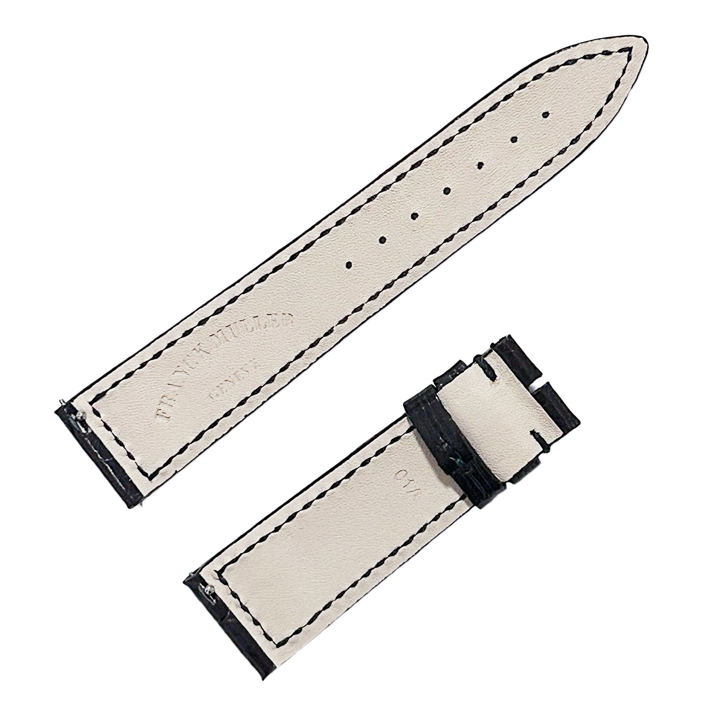 未使用 保管品 FRANCK MULLER フランクミュラー 純正 レザーベルト ワンタッチ式 ブラック レディース 時計ベルト