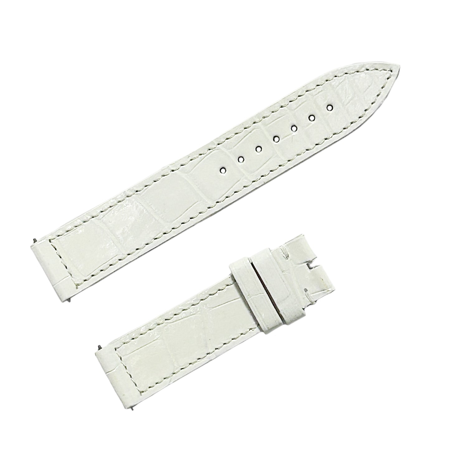 未使用 保管品 FRANCK MULLER フランクミュラー  純正 レザーベルト  ワンタッチ式  ホワイト  レディース 時計ベルト