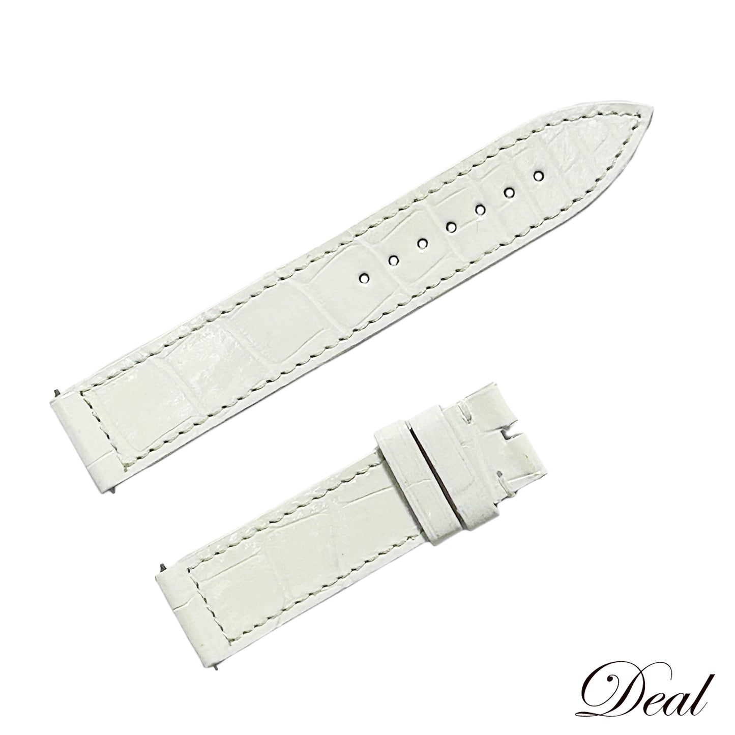 未使用 保管品 FRANCK MULLER フランクミュラー  純正 レザーベルト  ワンタッチ式  ホワイト  レディース 時計ベルト