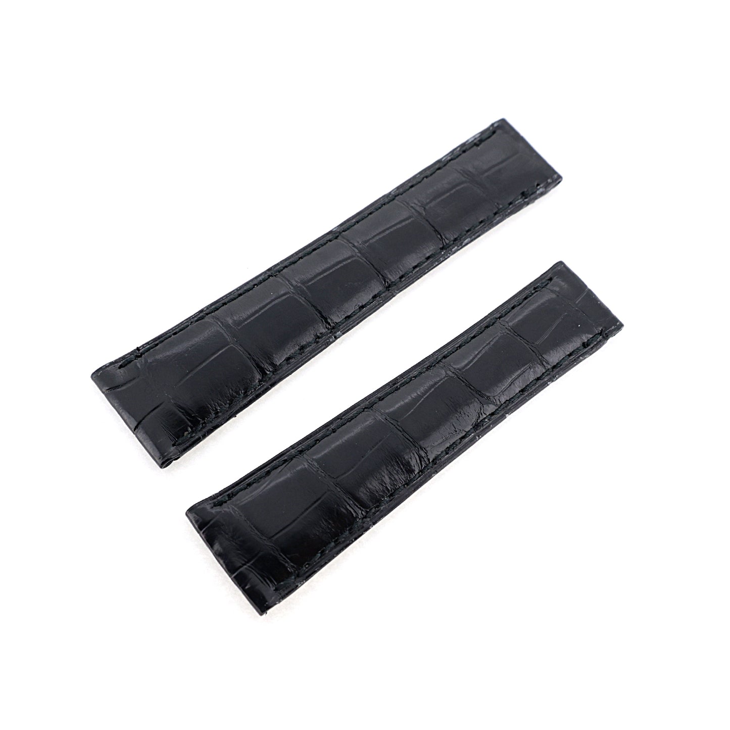 未使用 保管品 ROLEX ロレックス  純正 クロコ レザーベルト  ブラック  メンズ 時計ベルト