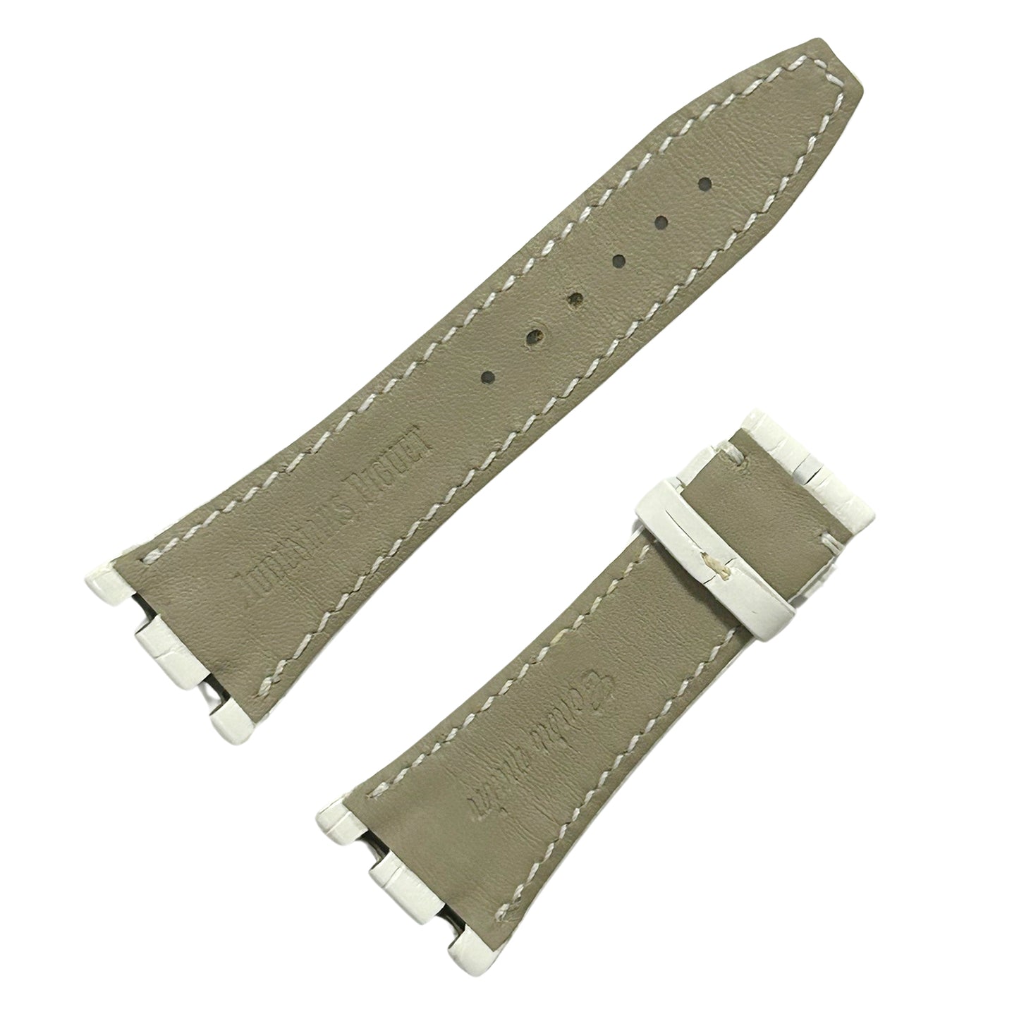 未使用 保管品 AUDEMARS PIGUET オーデマピゲ 純正 レザーベルト ホワイト メンズ 時計ベルト