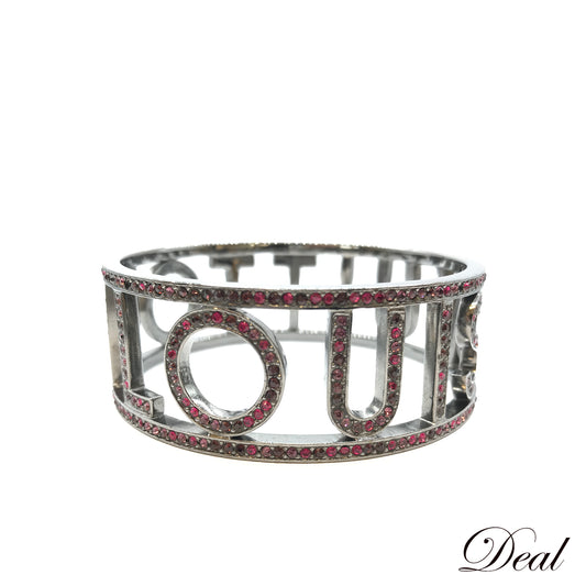 LOUIS VUITTON ルイ・ヴィトン ブラスレ 1001ニュイ M65690 ラインストーン シルバー レディース バングル
LV