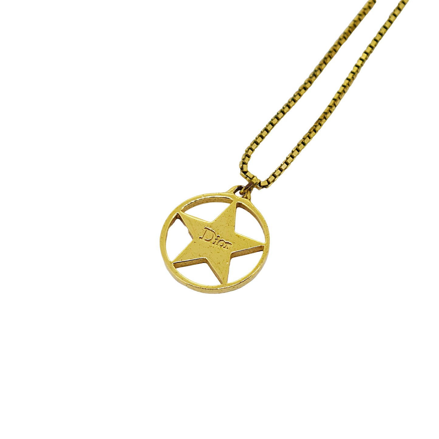 DIOR ディオール  ロゴ スター モチーフ  ゴールド  レディース ネックレス