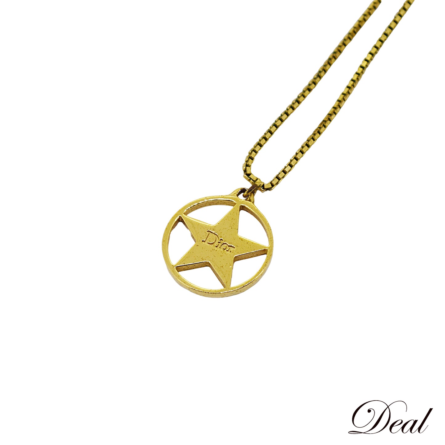 DIOR ディオール  ロゴ スター モチーフ  ゴールド  レディース ネックレス