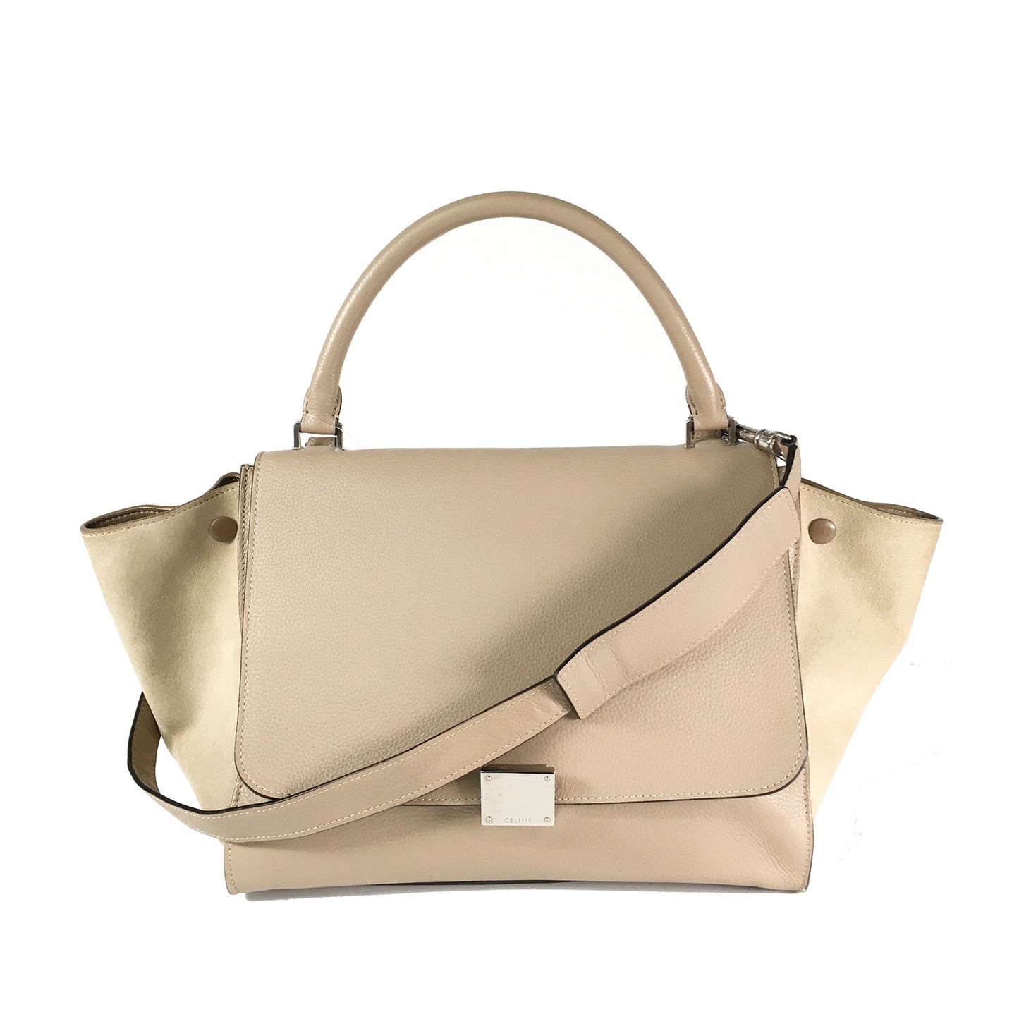 CELINE セリーヌ トラペーズ ミディアム 2way レザー 169542 ベージュ レディース ショルダーバッグ