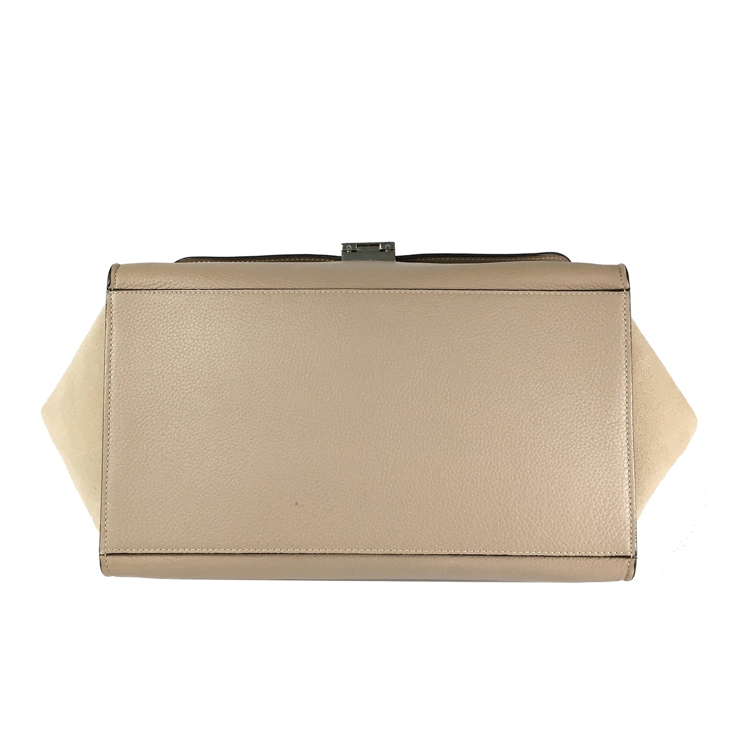 CELINE Trapeze 中号两用皮革单肩包 169542 米色