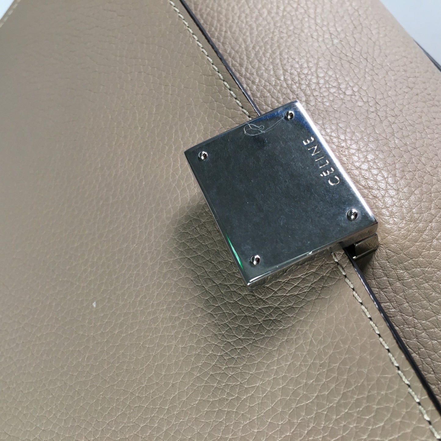 CELINE セリーヌ トラペーズ ミディアム 2way レザー 169542 ベージュ レディース ショルダーバッグ