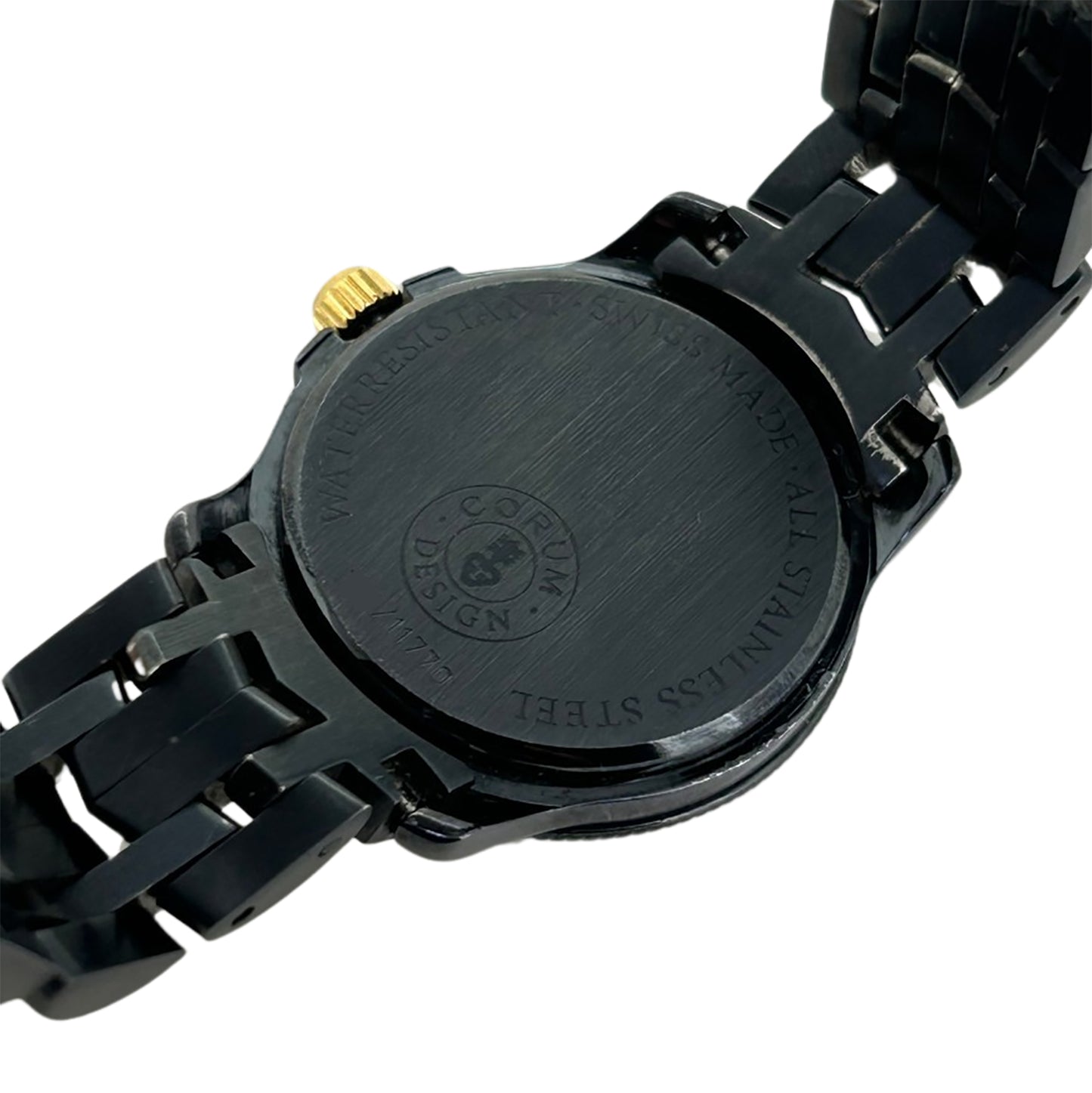 CORUM コルム アドミラルズカップ ガンブルー メモタイム Save the sea レディース 腕時計