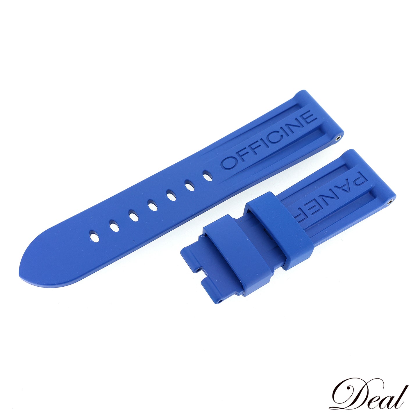 未使用 保管品 PANERAI パネライ 純正 ラバーベルト 24mm ブルー メンズ 時計ベルト