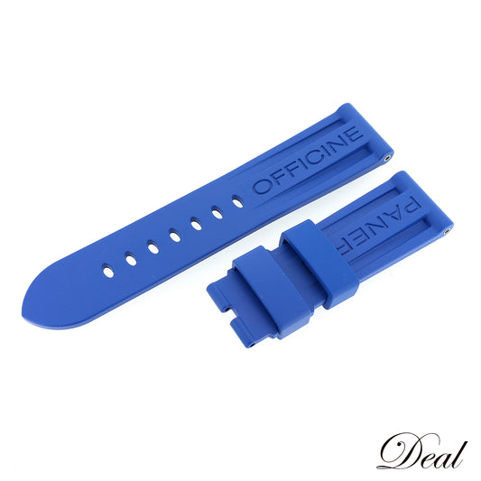 未使用 保管品 PANERAI パネライ 純正 ラバーベルト 24mm ブルー メンズ 時計ベルト