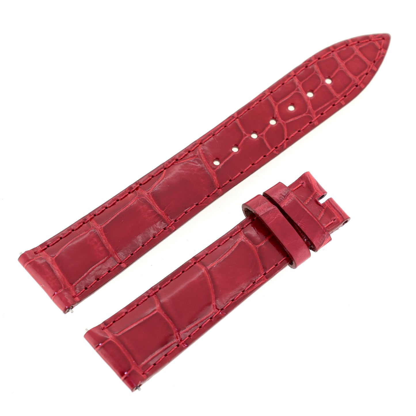 未使用 展示品 FRANCK MULLER フランクミュラー  純正 レザーベルト 5850 18mm  赤 ワンタッチ式  レッド  メンズ 時計ベルト