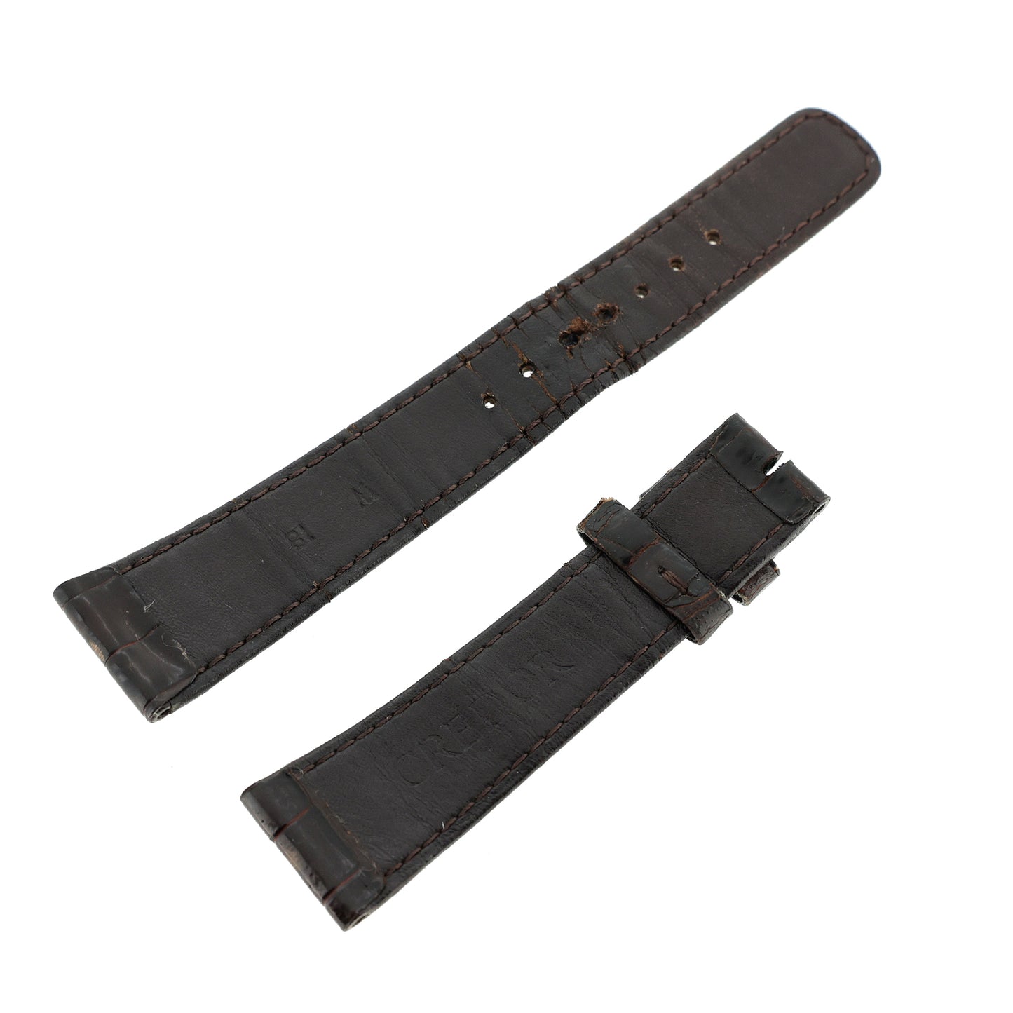 SEIKO セイコー クレドール 純正 レザーベルト ブラウン メンズ 時計ベルト