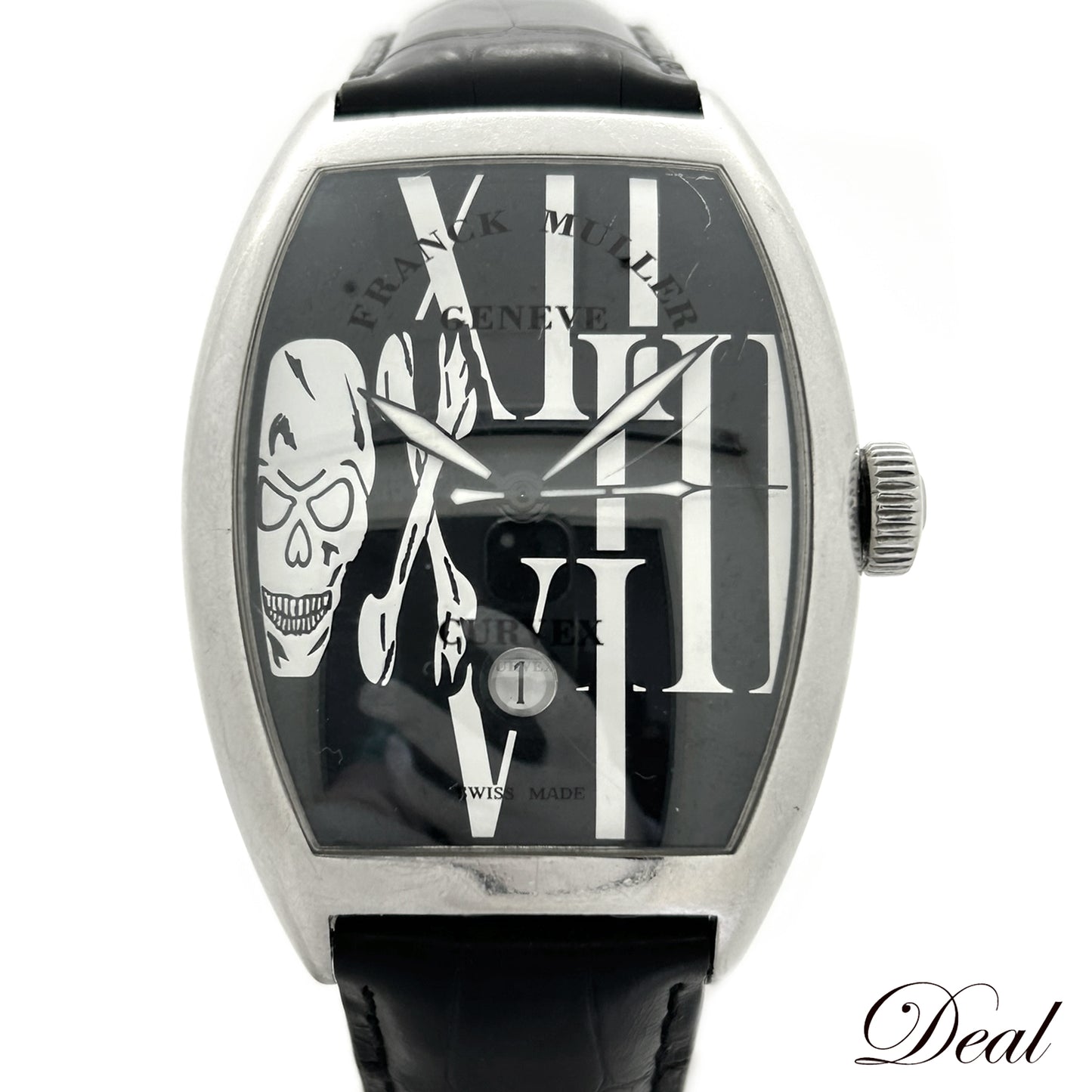 FRANCK MULLER フランクミュラー トノーカーベックス ゴシックアロンジェ 8880SCDTGOTH ドクロ メンズ 腕時計