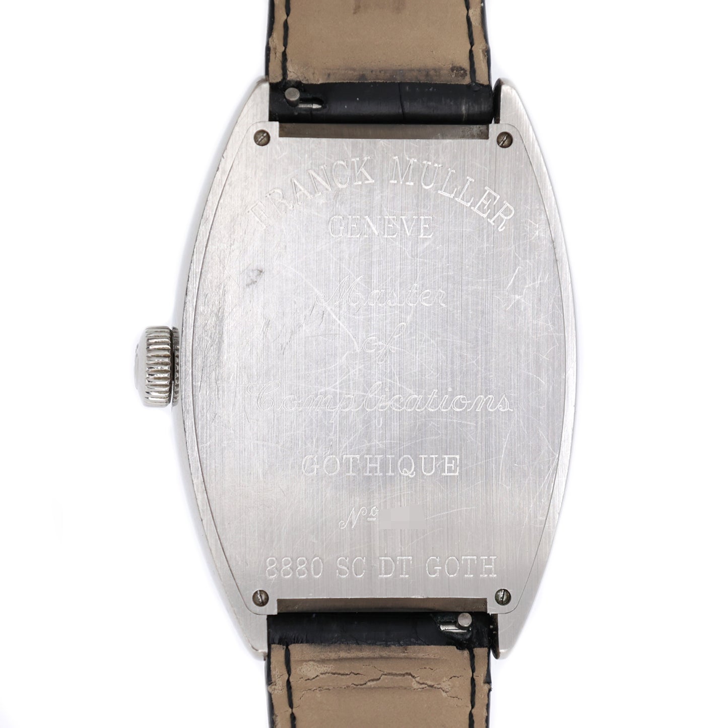 FRANCK MULLER フランクミュラー トノーカーベックス ゴシックアロンジェ 8880SCDTGOTH ドクロ メンズ 腕時計