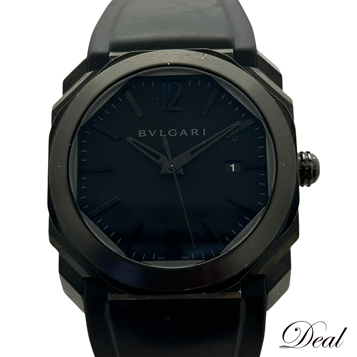 BVLGARI Bulgari Octo All Black BGO41S Men's Watch
