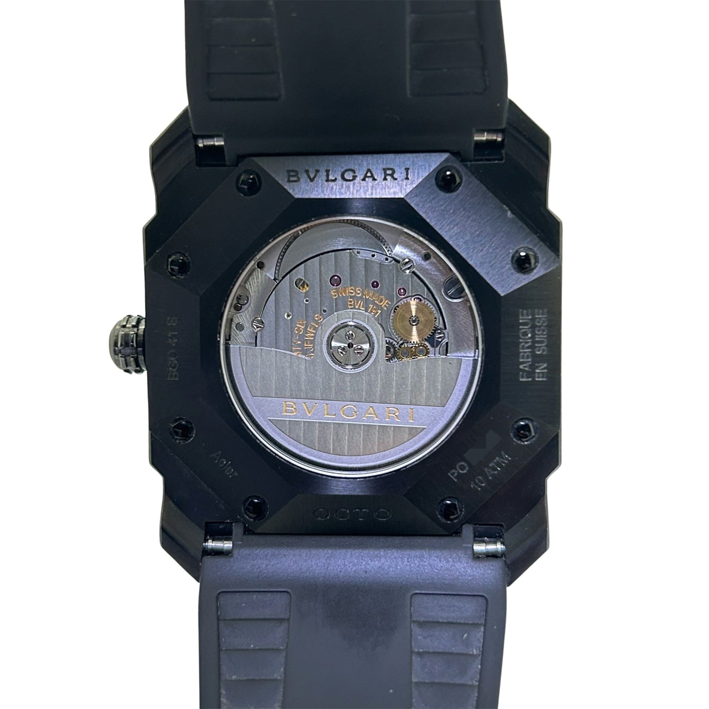 BVLGARI Bulgari Octo All Black BGO41S Men's Watch