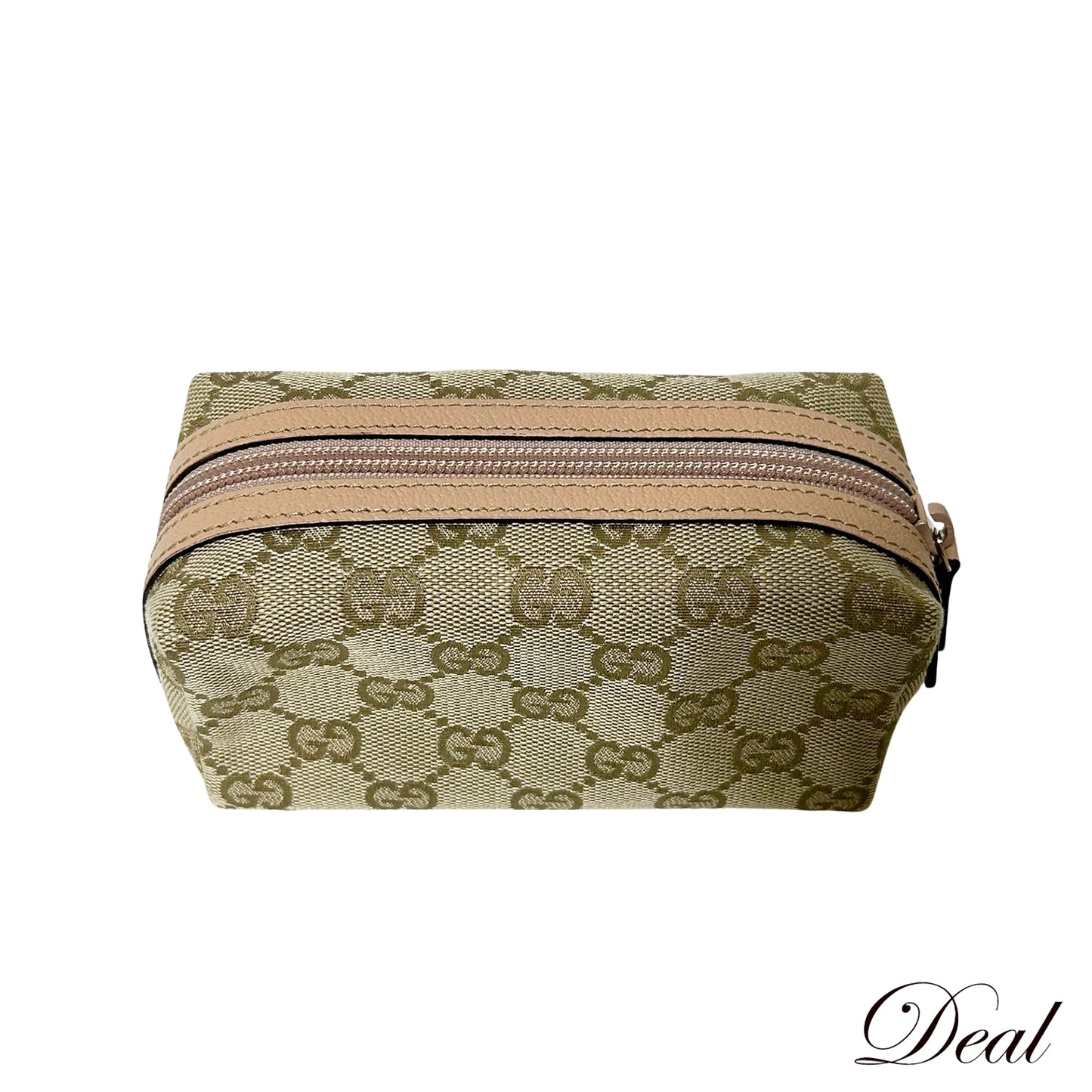 状况极佳 GUCCI GG 帆布 29596 米色女士化妆包