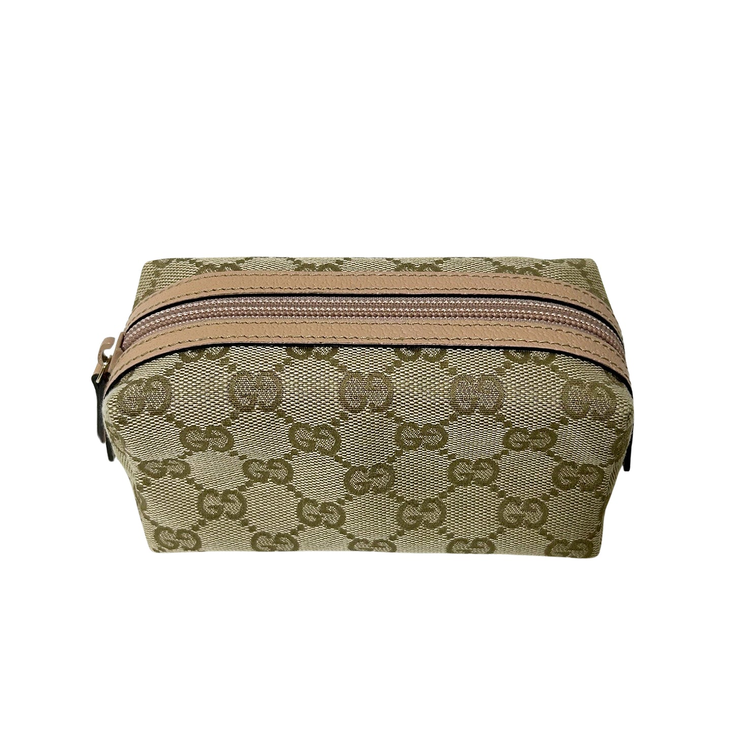 状况极佳 GUCCI GG 帆布 29596 米色女士化妆包