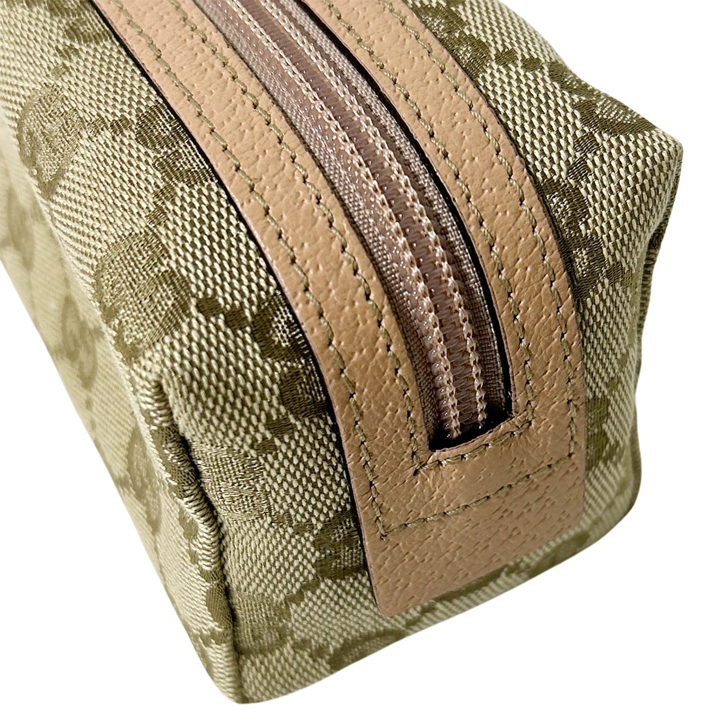 美品 GUCCI グッチ GGキャンバス 29596 ベージュ レディース 化粧ポーチ