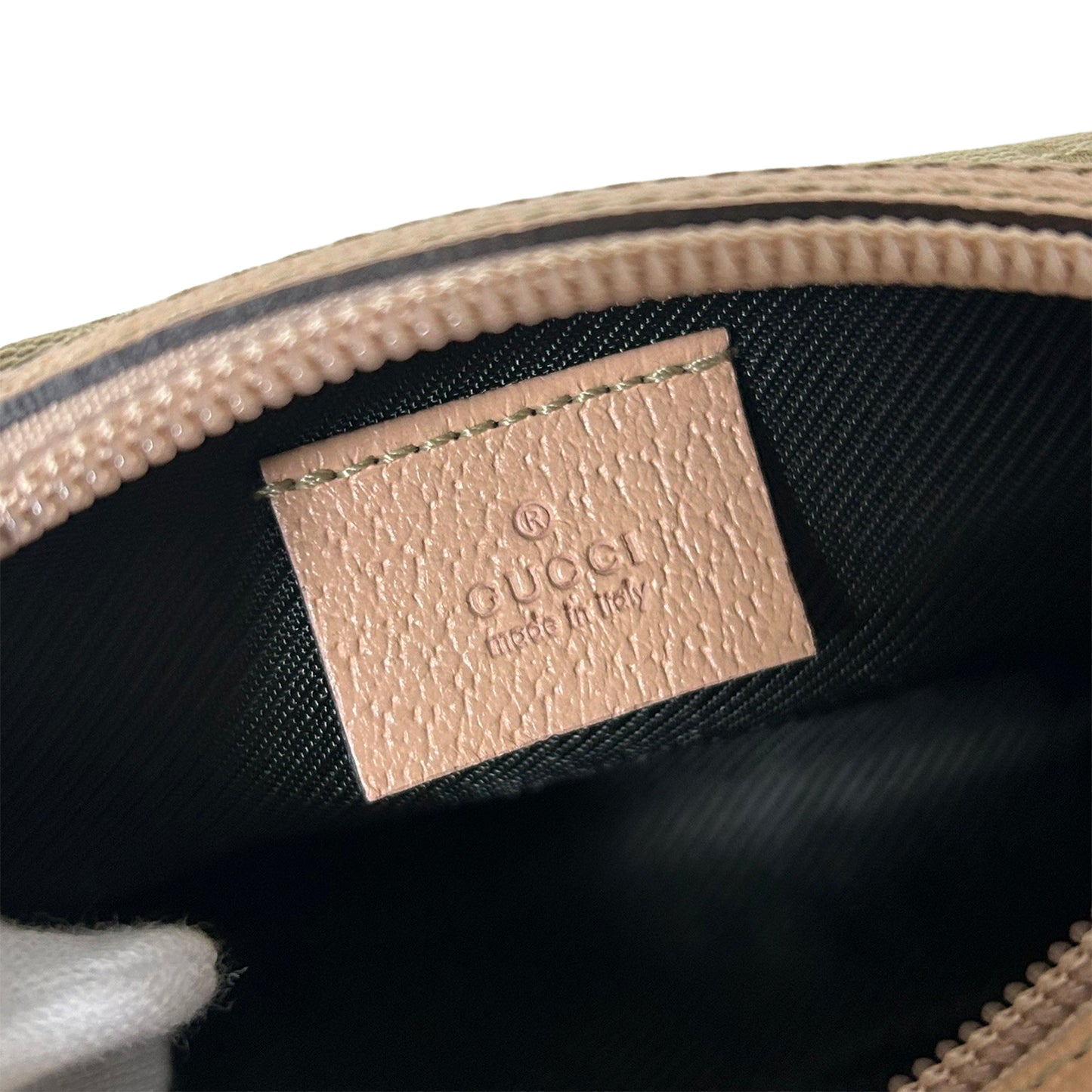 美品 GUCCI グッチ GGキャンバス 29596 ベージュ レディース 化粧ポーチ