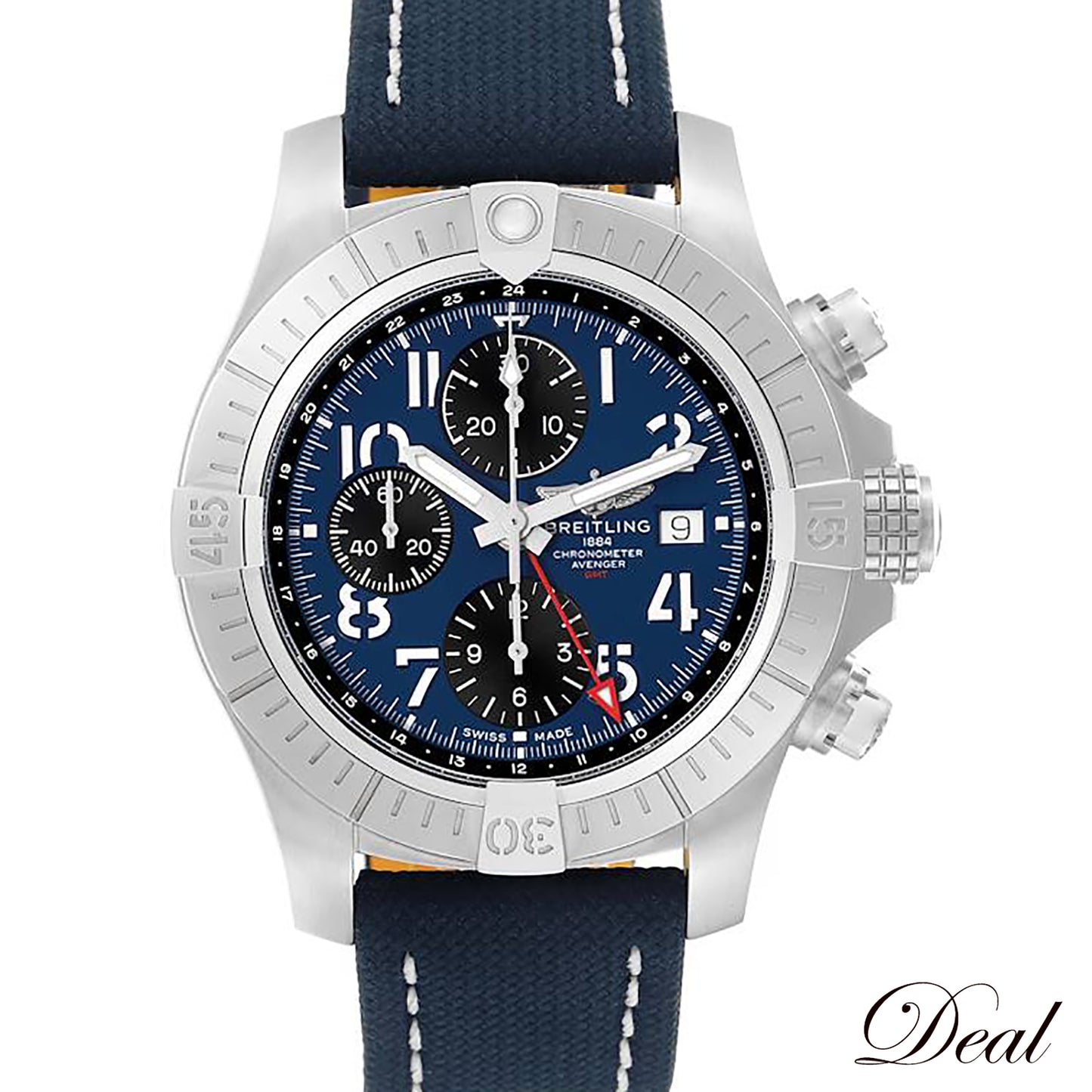 未使用 保管品 BREITLING ブライトリング アベンジャー クロノグラフ GMT 45 A24315 メンズ 腕時計