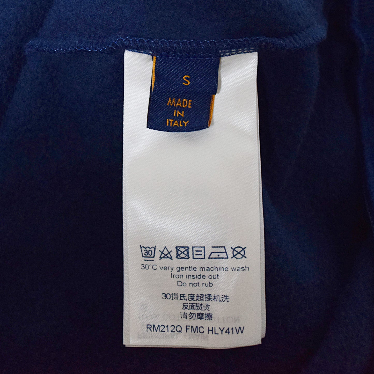 SALE LOUIS VUITTON ルイ・ヴィトン  LVステッチプリント エンブロイダリー  RM202M  ネイビー  メンズ スウェット
LV