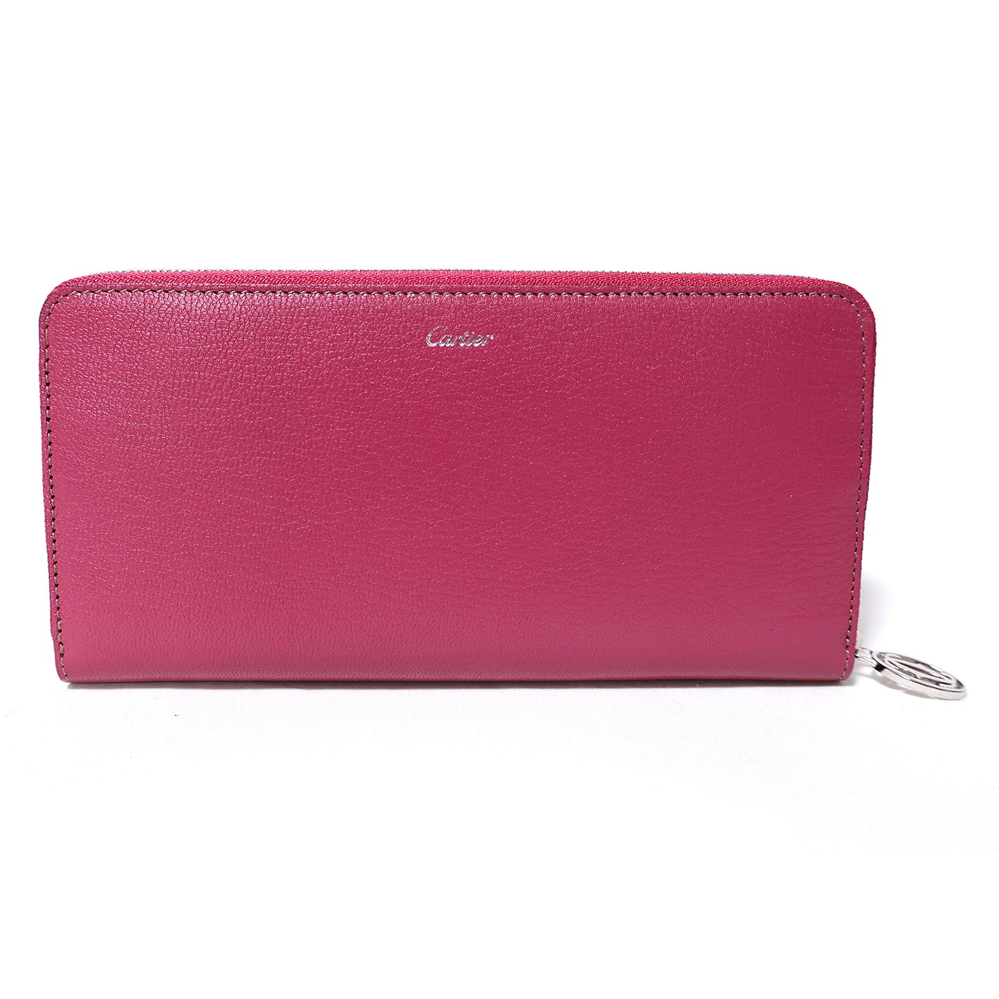 新品 保管品 Cartier カルティエ マスト ラウンドファスナー L3001355 ピンク レディース 長財布